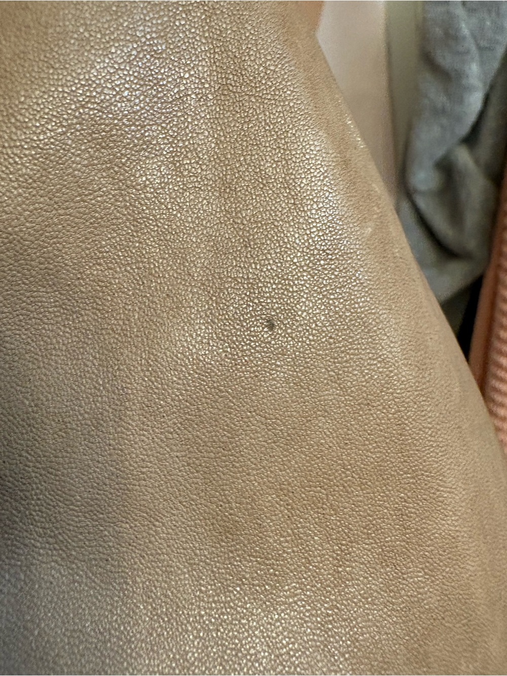 Women’s Lamarque Tan Leather Moto Jacket - Picture 8 of 14
